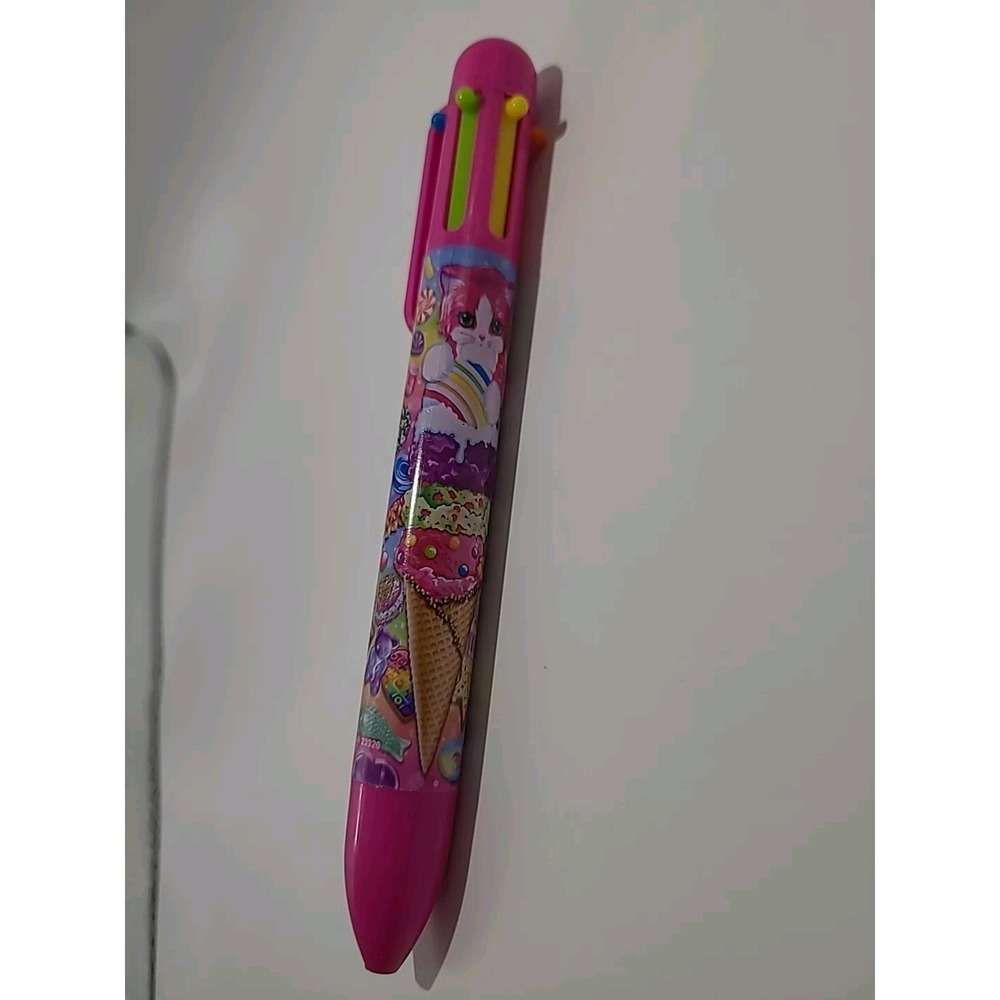 Lisa Frank 6 Color Writing Pen - Cat Puppy Ice Cream - Read Description